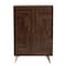 Baxton Studio Graceland Mid-Century Modern Transitional Walnut Brown Finished Wood Shoe Cabinet 233-13274-ZORO - alternate 10